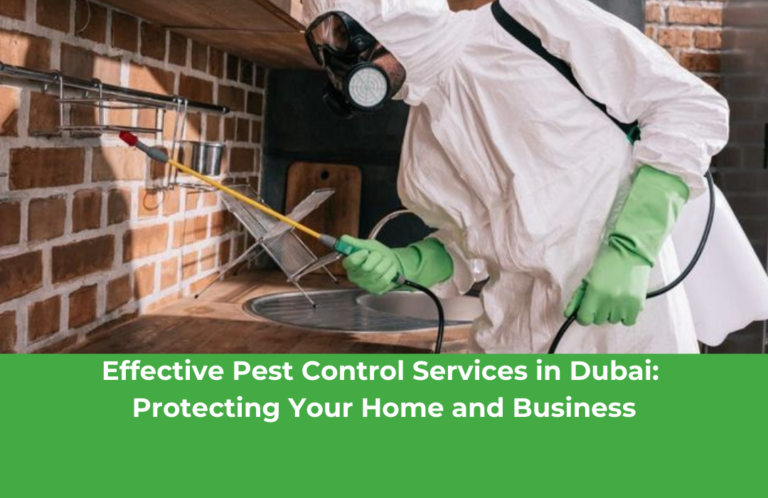 Effective Pest Control Services in Dubai: Protecting Your Home and Business